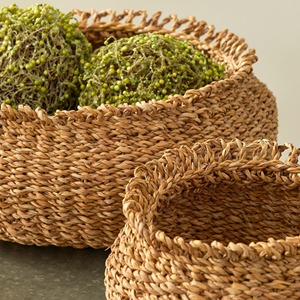 Ensemble de 3 paniers en jonc de mer tressé écologiques - Décoration et rangement pour la maison - Product Image 2