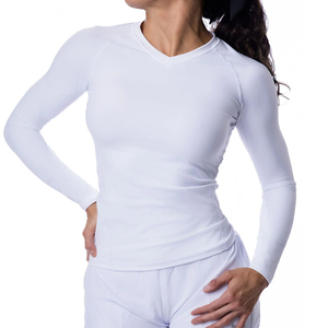 Haut de surf et de natation pour femme, personnalisé, à séchage rapide, anti-UV, respirant, à compression, avec manches, idéal pour la gym et le sport - Product Image 5