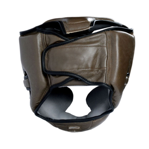 Protector de Cabeza de Boxeo de Cuero Negro con Logotipo Personalizado Profesional de Alta Calidad, Protectores de Cabeza de Cuero Duraderos Personalizados - Product Image 2