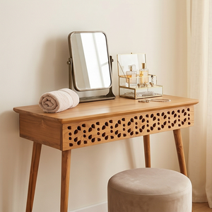 <b>Solid</b> Teak <b>Wood</b> Carved Console Table Mid Century Modern Hallway Entryway <b>Desk</b> Eco Friendly Wholesale Furniture - Product Image 5
