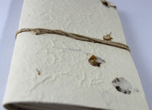 Soft Cover Lokta <b>Notebook</b> With Garden Lokta Paper On Its Cover With Flower Petals And Grass Light Weight Premium <b>Notebook</b> - Product Image 2