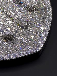 Custom Letter Luxury Diamond Pave Name <b>Pendant</b> 10K 14k <b>Solid</b> <b>Gold</b> 925 Silver rose <b>gold</b> lab grown Diamond Iced hip hop jewelry - Product Image 5