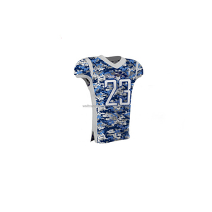 Uniforme de football américain, taille plus, 100% polyester, taille personnalisée, couleur personnalisée, impression par sublimation, tissu 220g, entraînement, compétition - Product Image 5