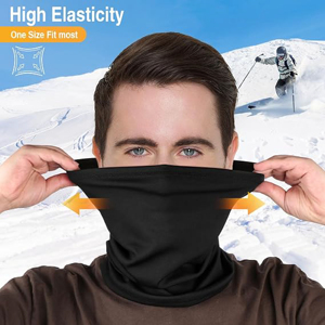 Cache-cou thermique en polaire personnalisé pour l'hiver, coupe-vent, masque facial pour moto, écharpe tubulaire chaude, snood pour motard, cycliste, ski - Product Image 2