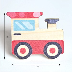 Handmade Pine Wood Cabinet Train Multicolor Drawer <b>Knobs</b> <b>Dresser</b> Door Handles Cupboard Pulls Kitchen Cabinet <b>Knobs</b> - Product Image 2