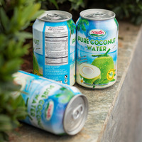 Natuurlijke dranken Kokoswater met vruchtvlees 330ML fles/groothandel ISO GMP gecertificeerd Gratis monster Lage minimale bestelhoeveelheid