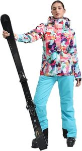 Conjunto de Chaqueta y Pantalones de Esquí para Mujer, Traje de Nieve, Chaqueta con Capucha, Impermeable y Resistente al Viento - Product Image 6