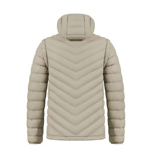 Chaqueta Acolchada con Capucha y Cierre para Hombre, Estilo Moderno, Color Sólido, Impermeable, Transpirable, para Invierno, para Hombre y Mujer, Temporada de Frío, Venta al Por Mayor - Product Image 6