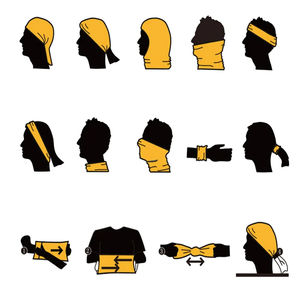 Bufanda tubular unisex para exteriores – Pañuelo multiusos para ciclismo y mascarilla facial |   Protección UV transpirable para senderismo, correr y motociclismo - Product Image 4