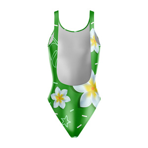 Maillot de bain une pièce sublimé haut de gamme pour femme, logo personnalisé, protection UV avant, extensible, fabricant OEM - Product Image 2