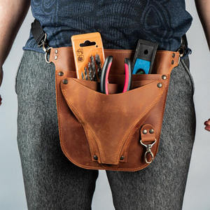 Ceinture porte-outils en cuir véritable de qualité export, conçue pour l'usage commercial en atelier de fleurs, avec outils multifonctionnels - Product Image 3