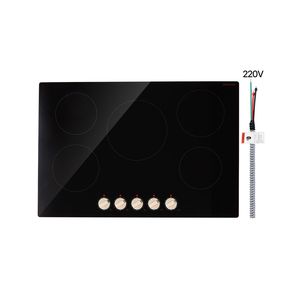 Piano Cottura a Induzione Elettrico Smart da 9200W con 5 Manopole di Controllo, 12 Impostazioni di Temperatura, Fornello a 5 Fuochi - Product Image 1