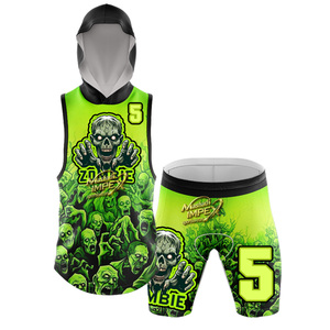 ชุดฟุตบอล 7 คน Zomibe Custom สำหรับผู้ใหญ่ ระบายอากาศได้ดี พิมพ์ลายเสื้ออเมริกันฟุตบอล ผ้ายืดสแปนเด็กซ์/โพลีเอสเตอร์ - Product Image 5