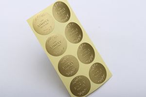Pegatinas Navideñas de Papel con Grabado Dorado Personalizadas para Regalos, Envoltura de Regalos, Manualidades - Product Image 6