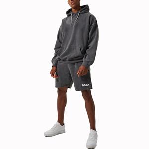 2025 New Windbreaker Nylon Windproof Men Zip up Jackets Short Tracksuit Zipper Hoodies and Shorts 2 Piece Set Fitness - Product Image 3