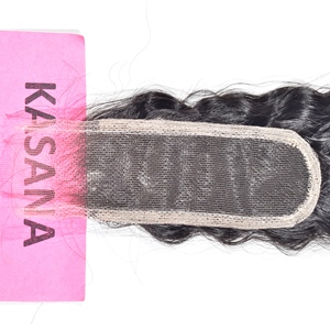 Wholesale 2*6 HD Closure 100% Indian Virgin Remy Beige Deep Wave <b>Braiding</b> Curl Loose 10-22 Inches Human Hair <b>Extensions</b> - Product Image 3