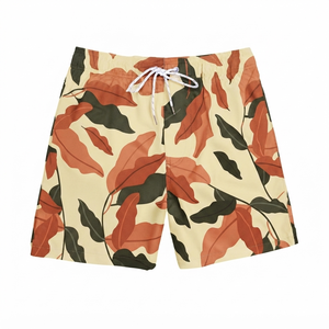<b>Men's</b> Printed Board Shorts Floral Pattern Quick Dry Drawstring Casual Swim <b>Trunks</b> Short Length Mid Waist Polyester - Product Image 6