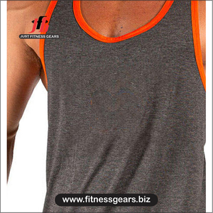 JUST FITNESS GEARS Men's Knitted Plus Size <b>Stringer</b> Singlet Workout Gym <b>Vest</b> Sleeveless Breathable Lightweight Customizable - Product Image 6