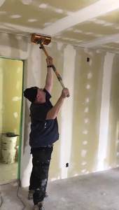 Boîte de Finition Plate pour Plaques de Plâtre avec Poignée 10 Pouces, Outils de Plaques de Plâtre, Ponceuse à Plâtre Réglable 120 avec Ponceuse Murale - Product Image 6