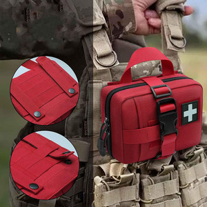 Bolsa de almacenamiento médica ligera personalizada con cuero impermeable para emergencias, supervivencia táctica y suministros de primeros auxilios en venta. - Product Image 5