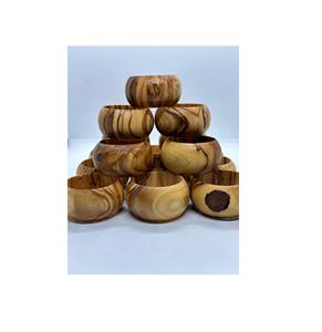 Rond de serviette en bois rustique, idéal pour les réceptions intimes, les maisons de campagne et les intérieurs charmants - Product Image 2