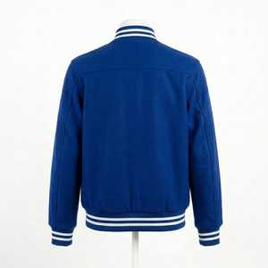 Plain Varsity <b>Baseball</b> <b>Jacket</b> <b>for</b> <b>Men</b> Women Casual Bomber Coat Rib Knit Style Street Fashion Outerwear Wear - Product Image 5