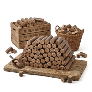 High Quality Natural Wood Briquettes Chips Firewood Premium Hardwood Biomass Fuel <b>for</b> BBQ Fireplace and Heating Wholesale Export - Product Image 1
