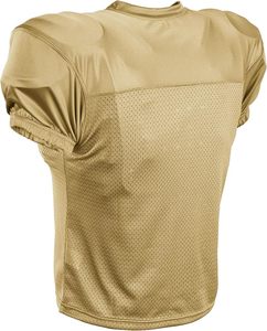 Maillot de football doré en maille à col en V, manches courtes, polyester, vêtements de sport durables, unisexe-adulte, maillot d'entraînement de football pour la pré-saison - Product Image 2