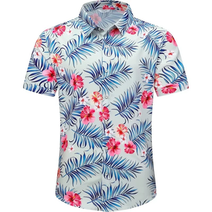 Chemise hawaïenne florale pour homme, été, plage, vacances tropicales, manches courtes, chemise de créateur pour homme - Product Image 1