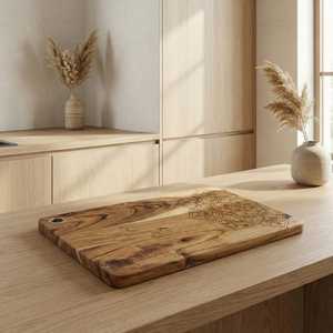 Planche à découper carrée en bois d'acacia classique, vente chaude, fabricant en gros d'articles de cuisine, planche à découper pour fromage, exportateur en gros - Product Image 5