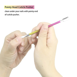 Accessoires pour l'élimination des cuticules des ongles, 1 pièce, outils 2026 pour l'art des ongles, poussoir à cuticules double tête antidérapant en acier inoxydable pour manucure - Product Image 5