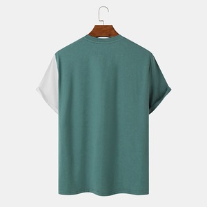 Camiseta de Manga Corta con Cuello Redondo para Hombre, Color Verde Menta y Gris, Estilo Casual, 100% Algodón Tejido, Corte Regular - Product Image 2