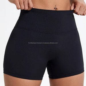 Shorts de Yoga de Cintura Alta para Mujer, Cintura Elástica, Material de Spandex y Poliéster, Material de Alta Calidad, Diseño Personalizado - Product Image 6