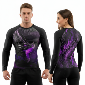 เสื้อคอมเพรสชั่นแขนยาวรุ่นใหม่ ราคาถูก คุณภาพสูง สำหรับออกกำลังกาย ฟิตเนส เทรนนิ่ง ยกน้ำหนัก ทนทาน - Product Image 3