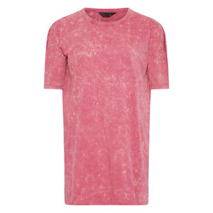 Camiseta de Punto con Lavado Ácido para Mujer, 180GSM, Algodón Ligero, Ecológica, Informal, Verano, Vintage, Ropa de Marca Privada OEM - Product Image 4