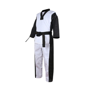 Uniforme de Taekwondo Personnalisé en Gros, 100% Coton, Ensemble Blanc d'Arts Martiaux avec Ceinture, Unisexe Adulte - Product Image 3