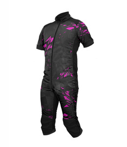 Combinaison de saut en parachute EKIN IMPEX pour homme, noire, intégrale, avec bandes réfléchissantes et fermeture éclair sur le devant, personnalisable. - Product Image 5