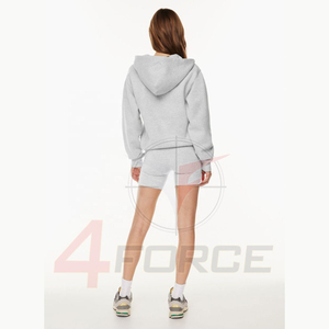 Sudadera con capucha extragrande para mujer, 495 GSM, mezcla de algodón y poliéster, cálida y gruesa, para invierno, estilo urbano, fabricante OEM de marca privada - Product Image 5