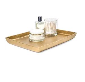 ถาดเสิร์ฟทรงกลมโลหะทองเหลืองตอกลายคุณภาพสูงสำหรับเคาน์เตอร์ครัว โรงแรม ร้านอาหาร - Product Image 6