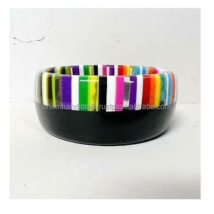 Bouton de manchette artisanal personnalisé hautement poli Bracelet en résine de mode de style vintage pour les femmes de l'Inde - Product Image 2