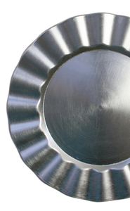 Plaque de chargeur argentée de forme ronde au design unique avec plaque de vitrine en métal en aluminium de la plus haute qualité sous la plaque d'Inde - Product Image 3