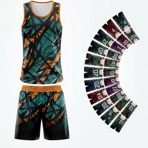 Hot Selling Sportswear Basketball Team Uniform Reversible Sports Jersey Set Quick Dry Athletic Clothing for School Club League - Product Image 1