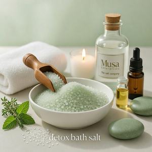 Piedra de Sal del Himalaya Redonda, Tallada, Ecológica y Natural de Calidad de Exportación para Baño Desintoxicante, Refrescante Corporal y Cuidado de la Piel - Product Image 1