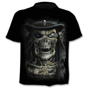 Camisetas Divertidas con Estampado de Calaveras en 3D, Camisetas Gráficas Novedosas de Verano, Camisetas con Estampado de Calaveras a la Moda para Hombre - Product Image 4