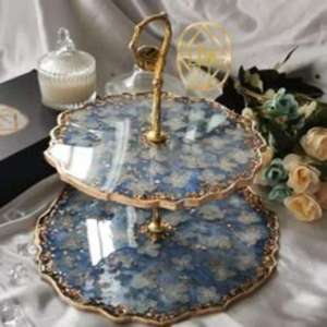 Soporte para Pastel de Resina Ecológico y Moderno, Apto para Lavavajillas, para Exhibición de Pasteles de Cumpleaños, Mesa de Postres, Recepción de Bodas y Fiestas - Product Image 6
