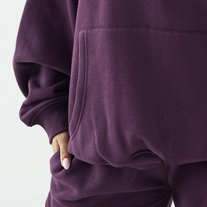 Sweat-shirt à capuche pour femme, coupe ample, manches longues, intérieur en polaire doux pour plus de chaleur et de confort, style pull, coupe décontractée - Product Image 3