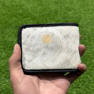 กระเป๋าสตางค์หนังแท้ทำมือขายส่งสำหรับผู้ชาย ดีไซน์บาง ใส่เงินและบัตรได้ พร้อมลายหนังวัวธรรมชาติ - Product Image 2