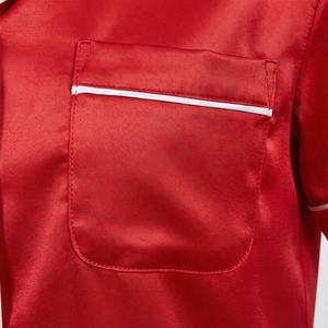 Ensemble de pyjama en soie printemps-été pour femme, tenue de nuit sexy en satin, ensemble de vêtements de détente amples pour femme, qualité supérieure - Product Image 5