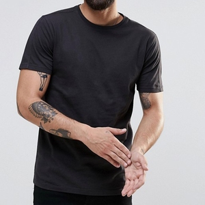 เสื้อยืดคอตตอน 95% ผสมอีลาสเทน 5% แบบเรียบ ขายส่ง เสื้อยืดออกกำลังกายทรงเข้ารูป พิมพ์ลายตามสั่ง - Product Image 4