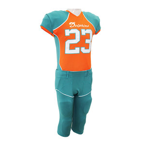 Uniforme d'équipe de football américain pour hommes, imprimé sur mesure, antibactérien, manches courtes, séchage rapide, 100% polyester, sublimation, coupe ajustée, personnalisé - Product Image 5